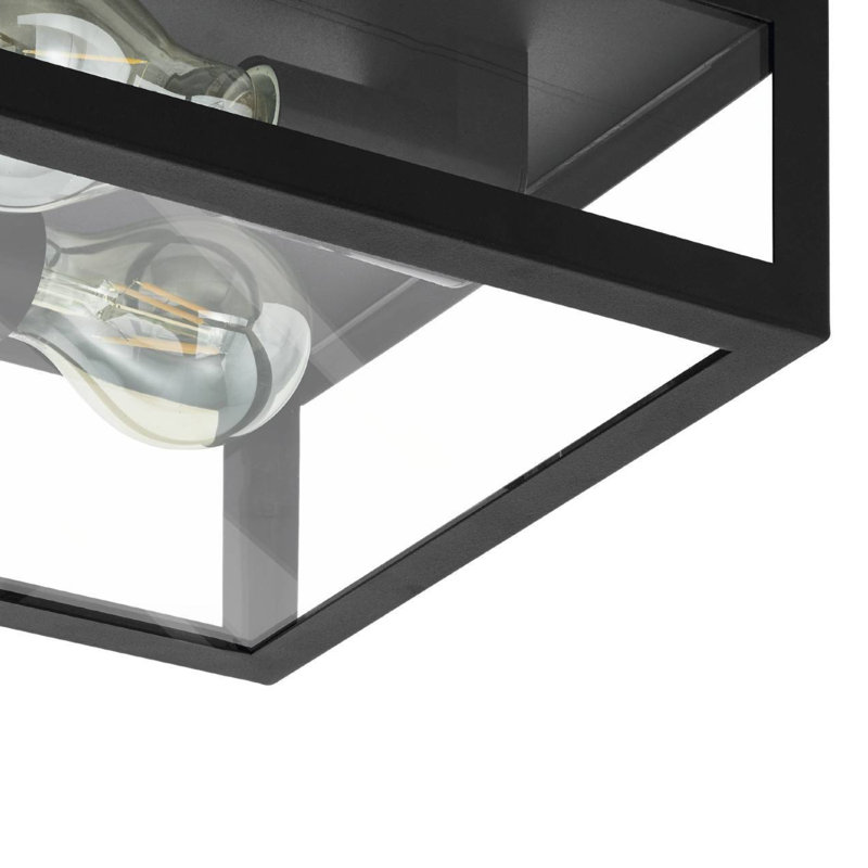 Messier Glass Semi Flush Mount