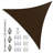 Colourtree Triangle Sun Shade Sail with Installation Hardware Kit-91533379-58148947