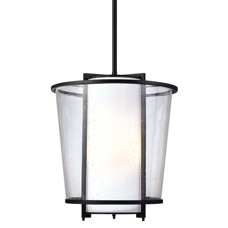 Bennington - Light Textured Black Unique/Statement Pendant