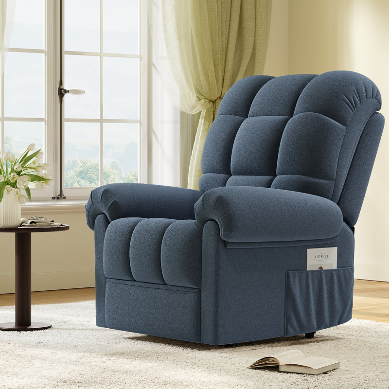 Fauteuil inclinable Kaysah, Bleu gris