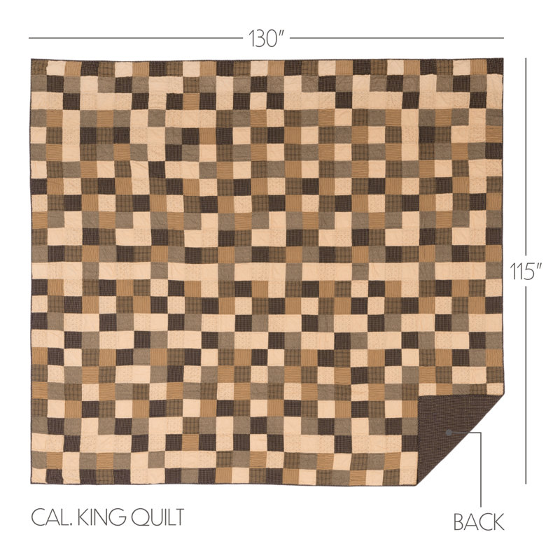Kettle Grove Cotton Patchwork Quilt, California King