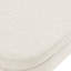 Banc de rangement ovale en lin fait à la main en beige-241722574