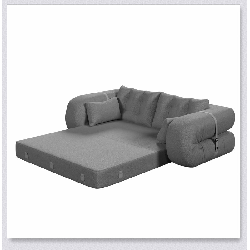 Canapé-lit pliable polyvalent avec rembourrage en mousse moelleuse pour le confort et l'efficacité de l'espace, parfait pour la vie moderne