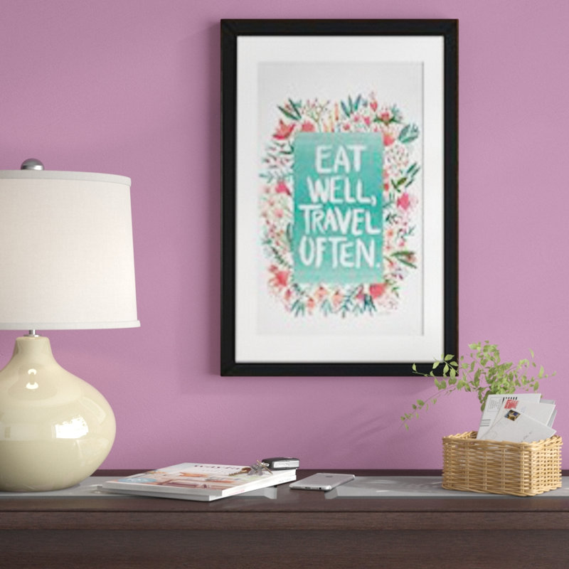 « manger travel white artprint », impression, H 26 po x l 18 po x P 1,5 po, Toile