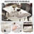 62.99" Modern Artificial Stone White Pandora Curved Edge Black Metal Leg Dining Table-Can Accommodate 6 People(Dining Table Only)-811044195-811044193