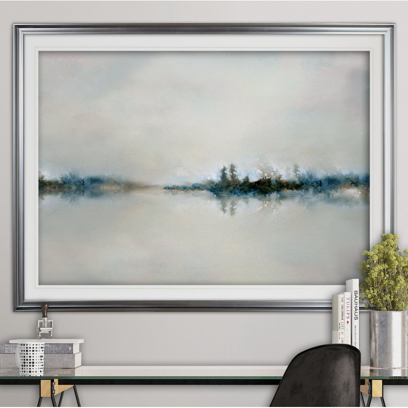 " Calm Morning ", Silver, 24" H x 32" W x 1.5" D