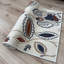Custom Size Anti-Slip Low Profile Berber Style Floral Cream Design Runner Rugs by Feet-1844814384