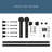 Matte Black Steel Single Door Barn Door Hardware Kit Standard Single