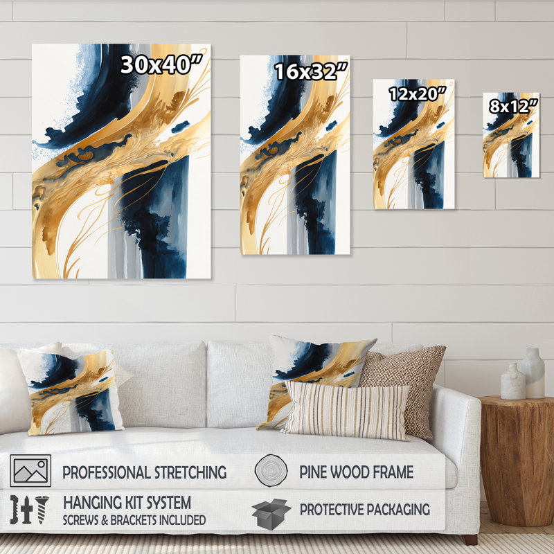 Stylish Spiral Abstract III - Abstract Spirals, impression sur toile encadrée, H 40 po x l 30 po x P 1,5 po, Toile tendue