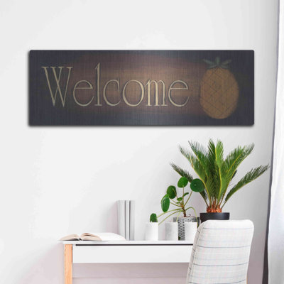 'Welcome II' by Pam Britton, Metal Wall Art