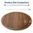 Round Sintered Stone Wood Grain Table Top-116492918