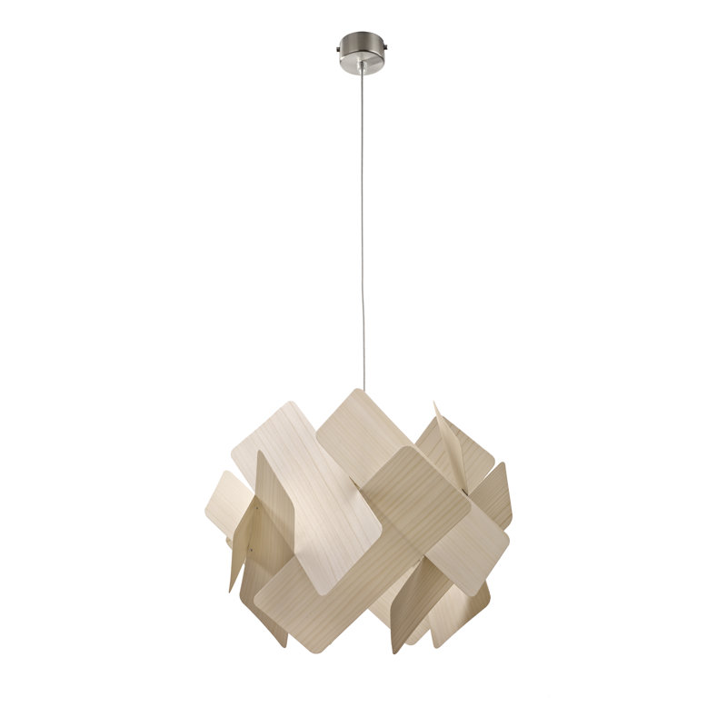 Escape 1 - Light Pendant, Ivory White, Matte Black, E26 Base