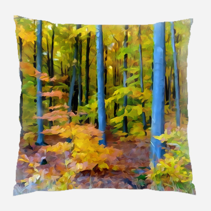 Coussin de forêt Deshields, Microsuède, Intérieur