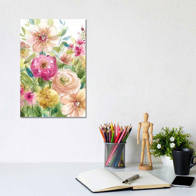 Bloomin Pretty by Carol Robinson - Wrapped Canvas Painting, 20.32 cm H x 30.48 cm W