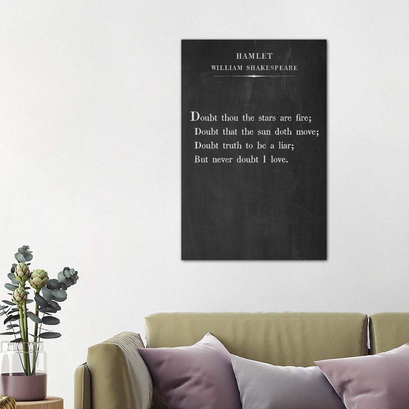Writer Quotes XI by Nikita Abakumov - Wrapped Canvas Print, 101.6cm H x 66.04cm W x 1.91cm D