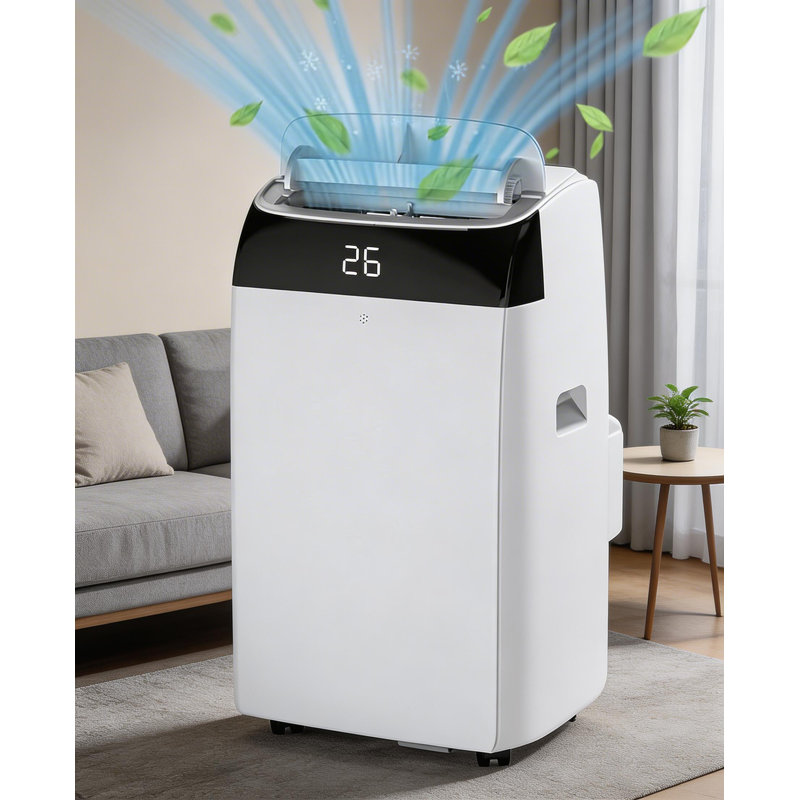 Unité de climatisation 12 000 BTU 3 en 1, avec déshumidificateur et ventilateur, Blanc