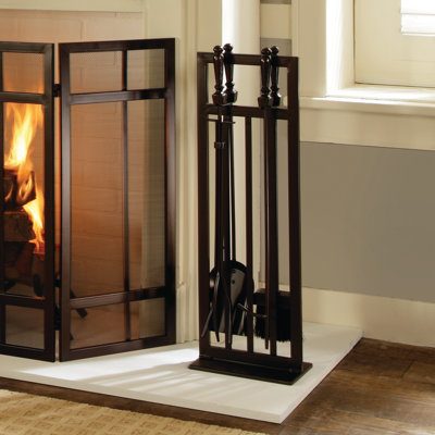 Abbygayl 5 Piece Steel Fireplace Tool Set