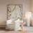 Cleopatra Cream Linen Floor Lamp