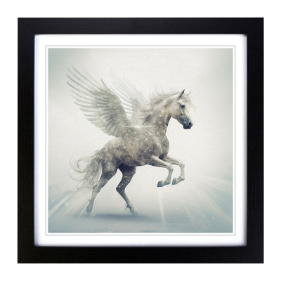 Pegasus Double Exposure - Framed Print