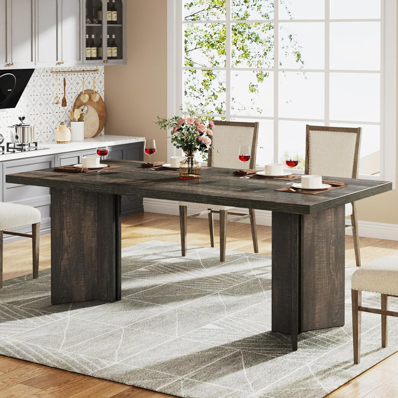 Rahn Dining Table, Dark Grey
