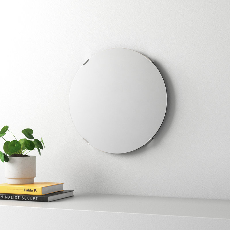 Samonie Round Wall Mirror, 24" x 24"