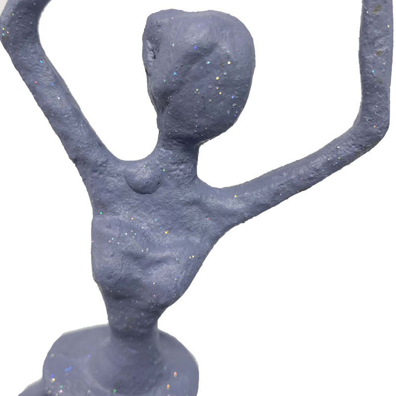 Rocky BALLET GIRL Iron Figurine 25cm, Grey Shimmer