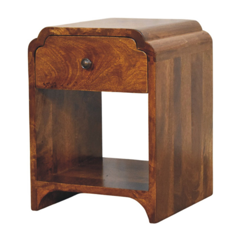 Eduarte 30cm W Solid Wood Bedside Table