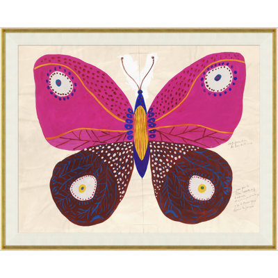 Butterfly Pink (Var. 2) Framed Print