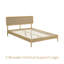 Lit plateforme en bois massif NTC avec tête de lit et lattes silencieuses NTC, style Mid-Century moderne, capacité de poids de 1000 lb, assemblage sans effort, grand sable-416198717-425854246