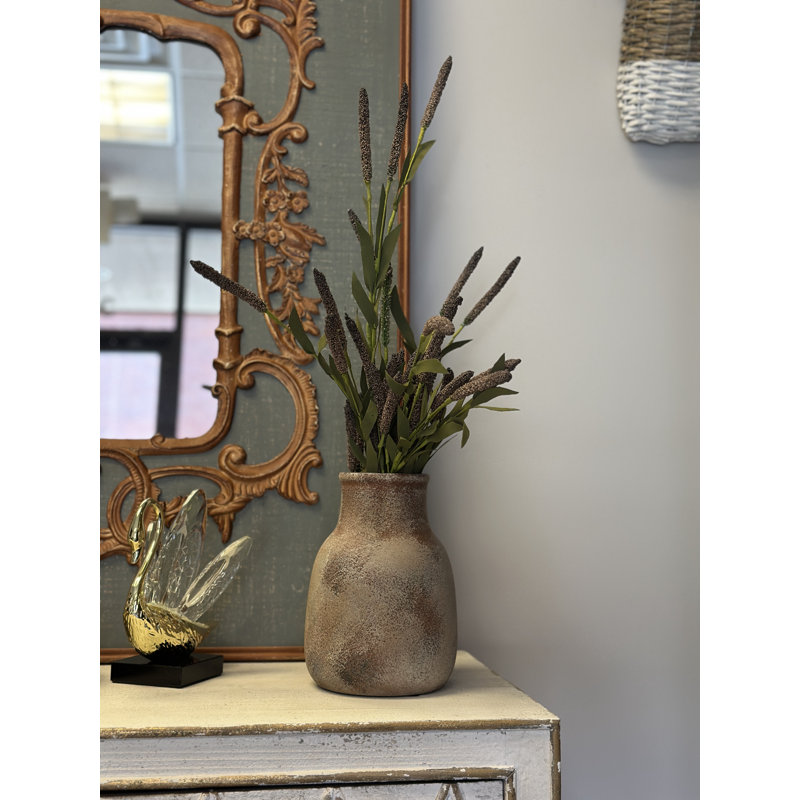 Rustic Aged Terracotta Vase