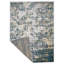 Tapis Crayton en polypropylène thermofixé, tissé à la machine - 122 x 183 cm, rectangulaire | Ivoire et bleu | Design moderne abstrait, poils moyens-30779348