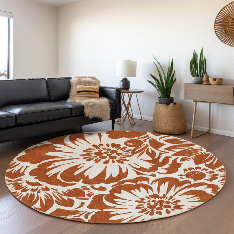 Premium Machine Washable Cerrito AMF551 Paprika Rug