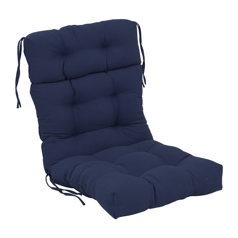 Coussin de siège / dossier en sergé pour l'intérieur, l 22 po x P 45 po, Bleu marine
