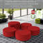 Pro Series Upholstered Crescent Ottoman 18" Height-101256142
