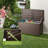 TECSPACE 35.4'' W 53 Gallons Water Resistant Metal Lockable Deck Box-88982550