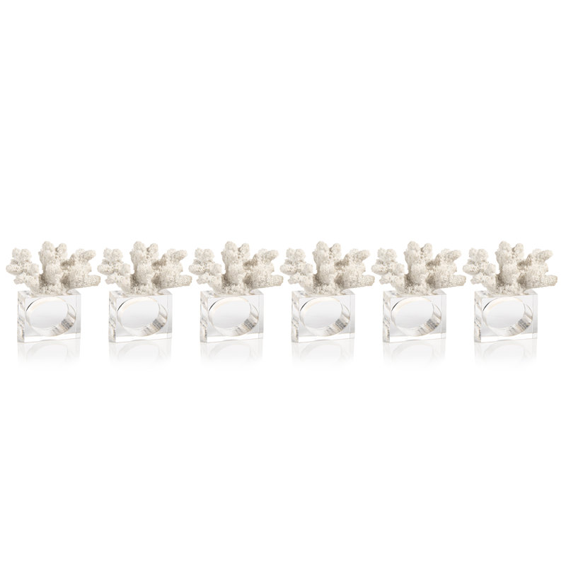 Rond de serviette corail Minka