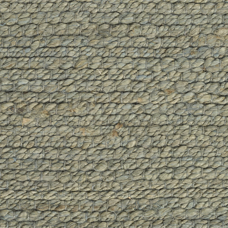 Tapis tissé à plat de couleur unie Gerri, Rectangulaire 8 pi x 10 pi, Sauge