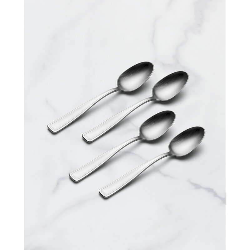 Oneida Reid Satin Teaspoons, Set of 4