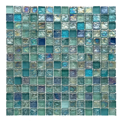 Carreau de mosaïque en verre l 8 po x L 0,8 po Ferrara