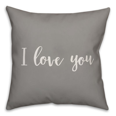  Coussin décoratif I Love You