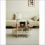 Ovale en métal Table basse brune en verre trempé avec rangement - 4 roulettes universelles pour faciliter le déplacement à l'intérieur