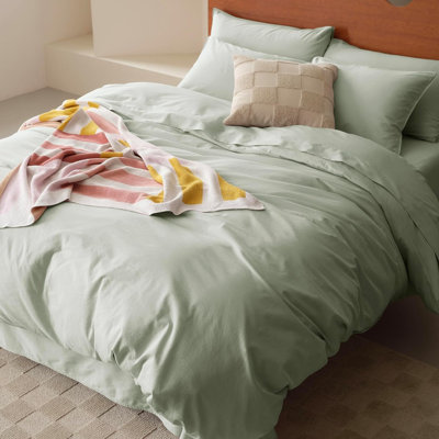 Double Stitch Cotton Duvet Cover Set