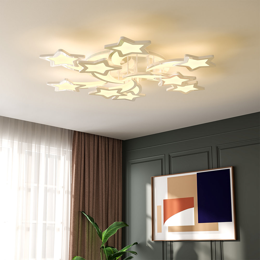 5-light Led Semi Flush Mount