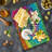Ambesonne Rainbow Tempered Glass Cutting Board Rainbow Tie Dye Effect Multicolor