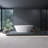 66.9 Inch Freestanding Solid Surface Soaking Bathtub For Bathroom