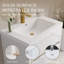 Meuble-lavabo mural 30 po avec lavabo, meuble de rangement flottant avec comptoir en résine de pierre et tiroirs à fermeture en douceur-117193768