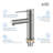 Circular X Single-Hole Single-handle Bathroom Faucet with Drain Assembly-61497404