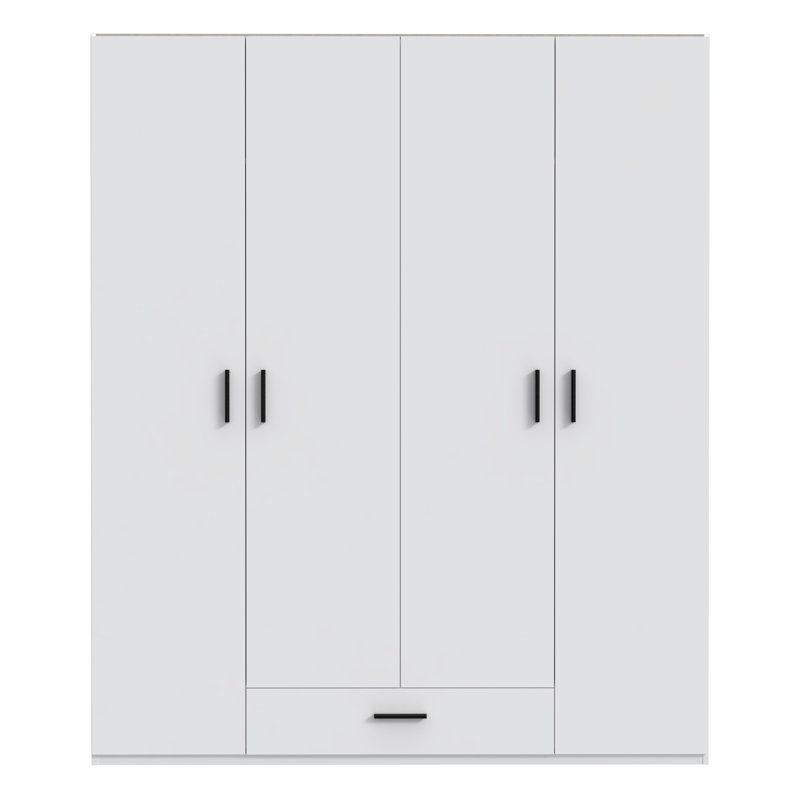 Tamekah 4 Door Manufactured Wood Wardrobe