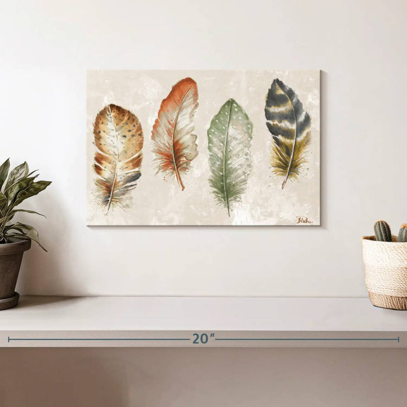 Plumes aquarelle Kerner, H 8 po x l 12 po