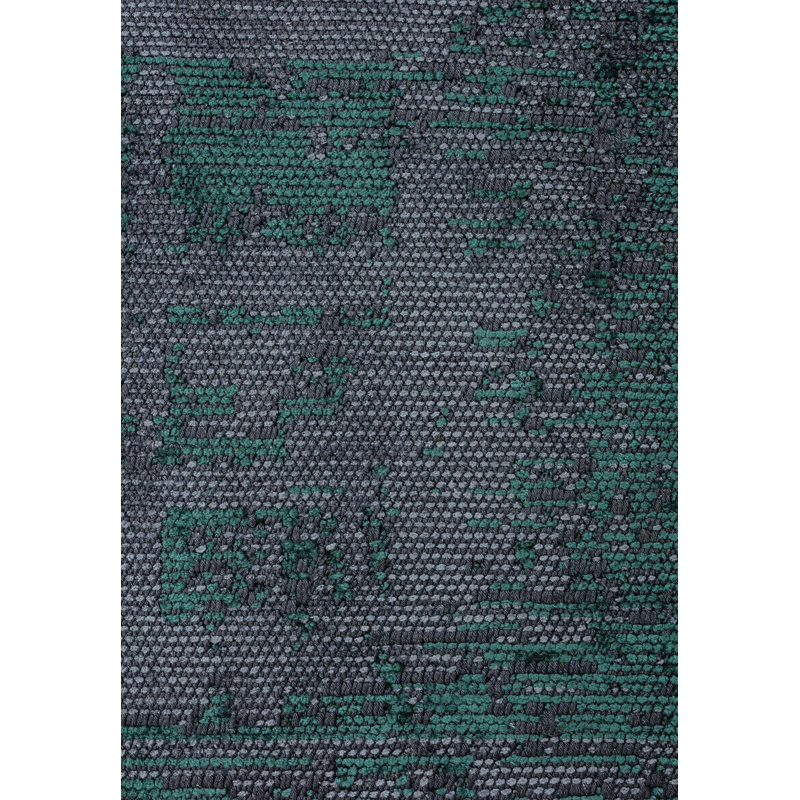 Rapture Abstract Area Rug in Green, Rectangle 9' x 12'